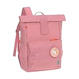 LÄSSIG Kinderrucksack mit Brustgurt Freizeitrucksack wasserabweisend, 12 Liter/Medium Rolltop Backpack pink