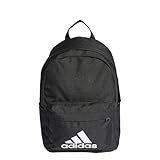 adidas Bos Kinderrucksack schwarz/weiß, Einheitsgröße, 10 cm x 34 cm x 25 cm