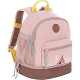 LÄSSIG Kinderrucksack mit Brustgurt Kindergartentasche Kindergartenrucksack 27 cm, 4,5 Liter oben, 1,5 Liter unten, 3 Jahre/Mini Backpack Adventure Tipi