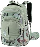 Nitro Superhero Schulrucksack, Rucksack, abnehmbarer Hüftgurt, robuste Bodenplatte, Thermotasche, 30 L, Dead Flower