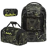 Satch Pack Geo Storm Schulrucksack Set 3tlg.